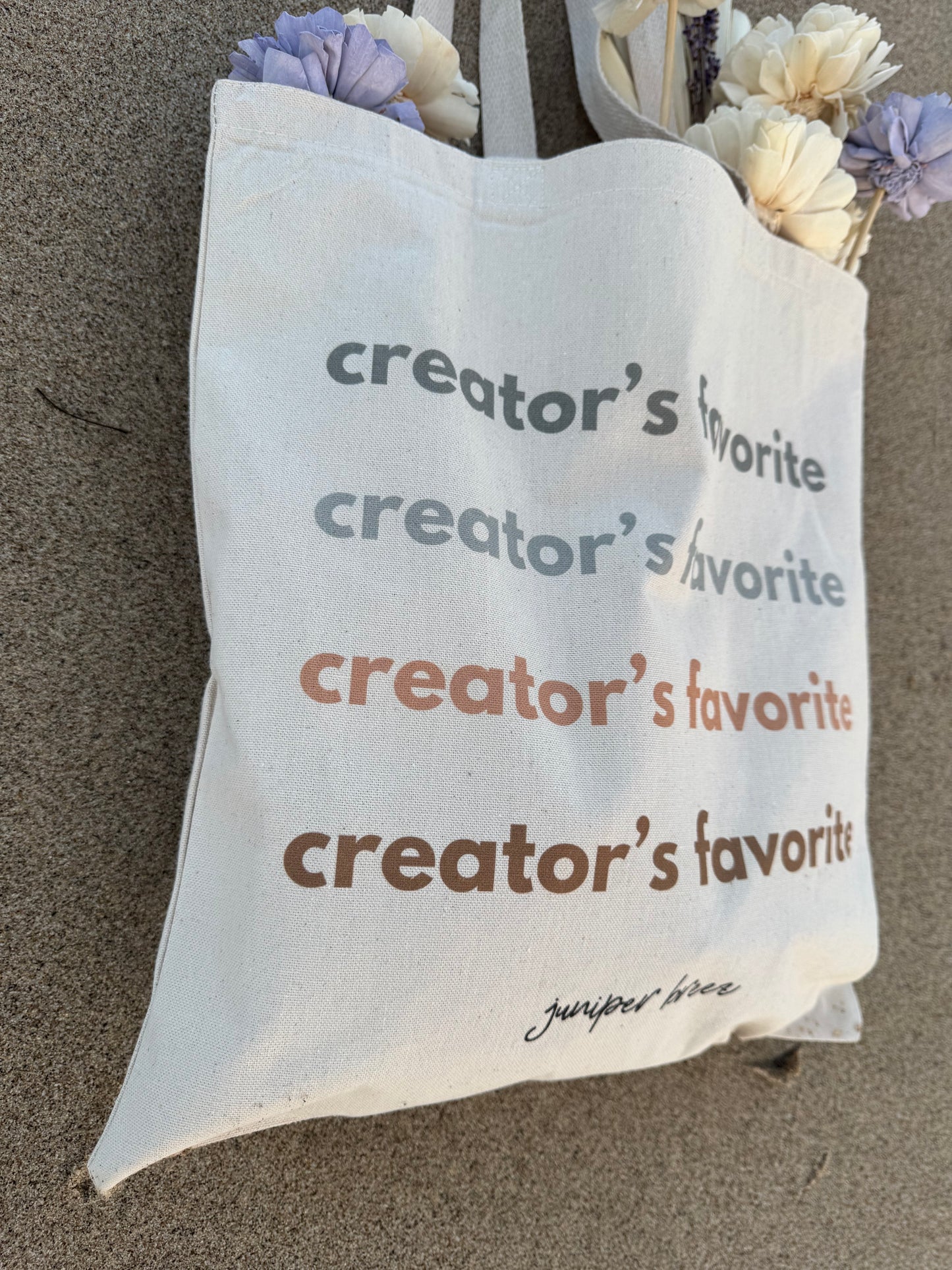 "creator's favorite" totebag