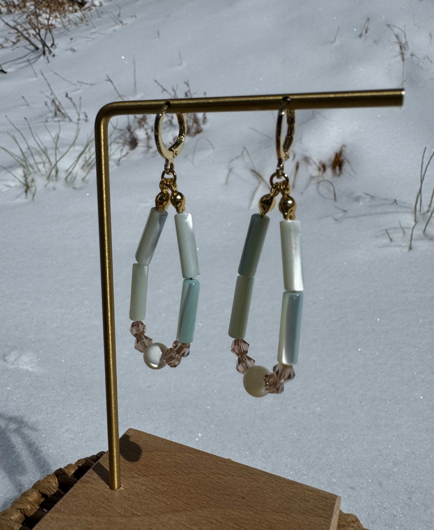 Mini "Navajo New Year" dangle earrings