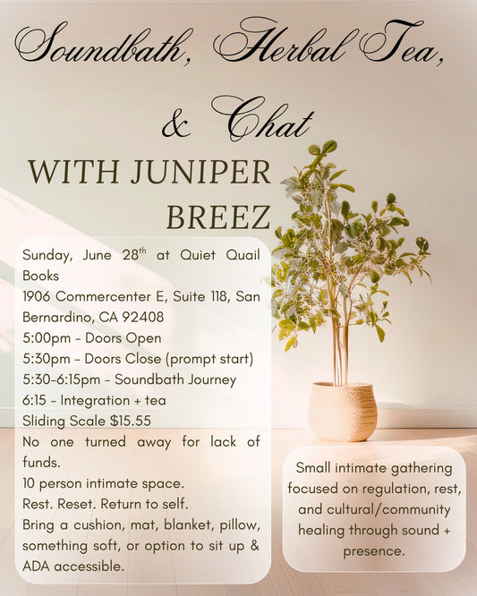 Soundbath at QQB Sunday 6/28 530 pm