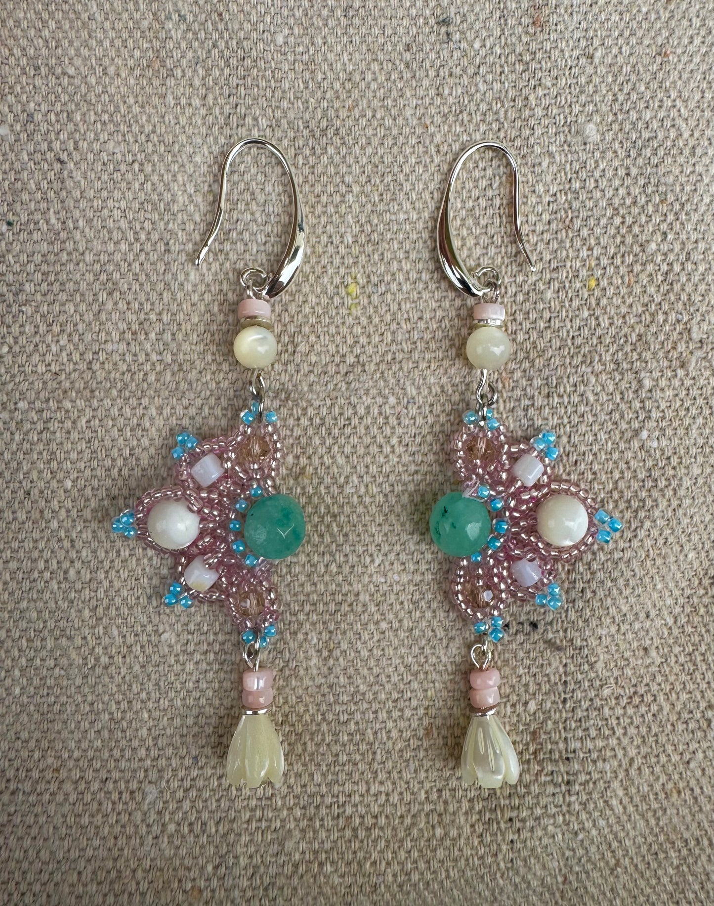 "Good Medicine" beaded earrings  (Minimal)