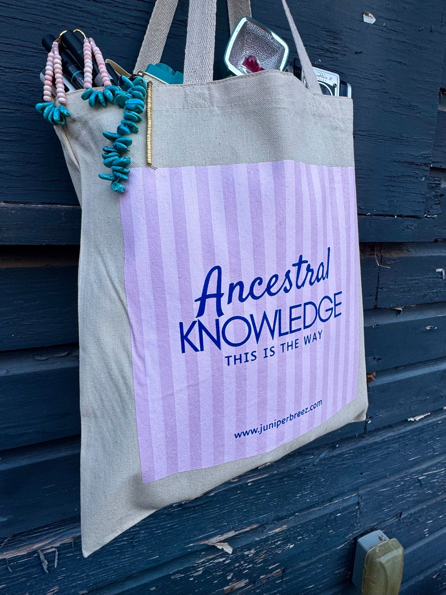 "Ancestral Knowledge" totebag