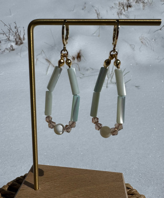 Mini "Navajo New Year" dangle earrings