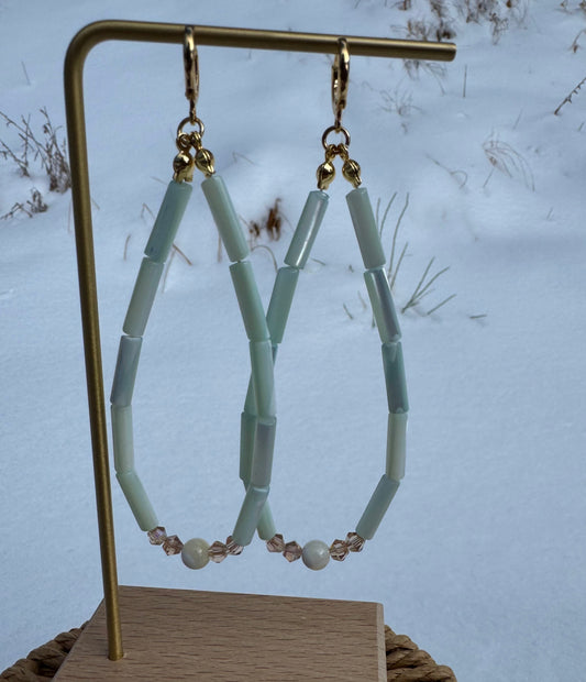 "Navajo New Year" dangle earrings